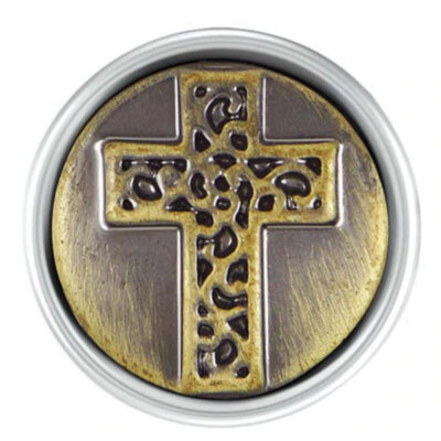 Petite Ginger Snaps Brass Cross
