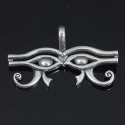 Eye of Ra, Eye of Horus Pendant, Sterling Silver