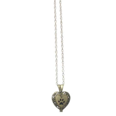 Pawprint Memorial Locket w/Urn