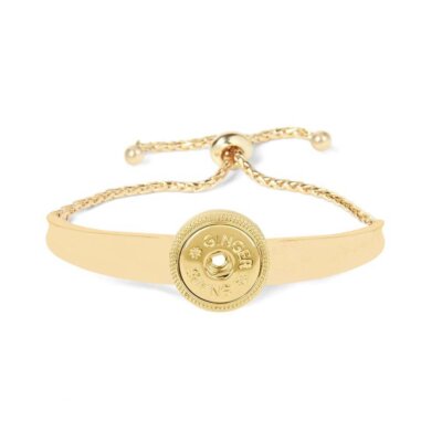 Ginger Snaps Bracelet Adjustable 180 Bar Gold