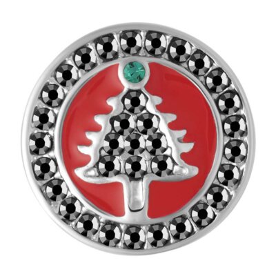 Petite Ginger Snaps Red Enamel Hematite Tree