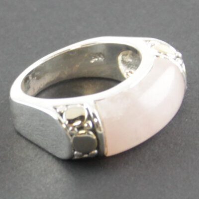 Sterling Silver Jade Ring Size 6