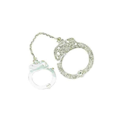 Handcuff Pin with Crystals