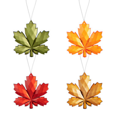 Wonderfall Leaf Crystal Ornament, 3"h, 4 choices