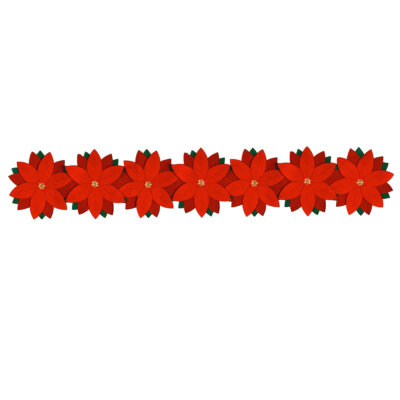 Poinsettia Table Runner, 72