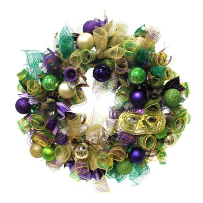 Mardi Gras Wreath