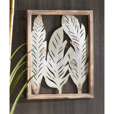Feather Design Wall Decor