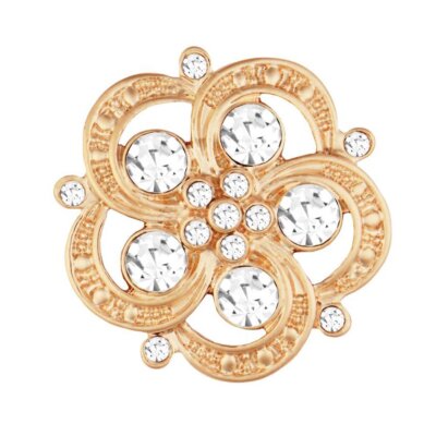 Ginger Snaps Smitten Clear Gold Snap