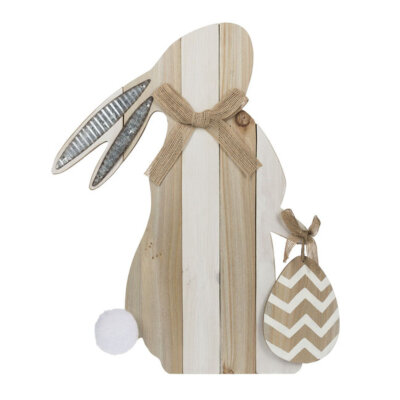 Bunny Figurine with Easel  Back