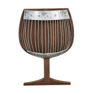 Wooden and Metal Wall Cork Holder