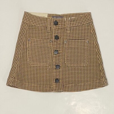DL1961 Dogstooth Print Skirt