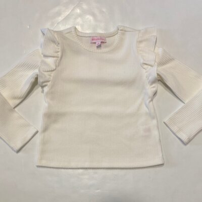 Winter White Ruffle Sleeve Top