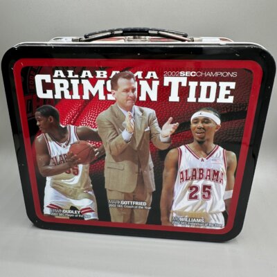 2002 SEC Champs Alabama Basketball Lunch Box