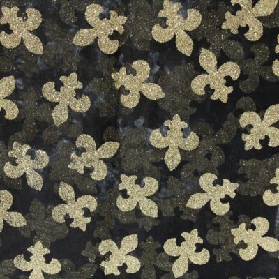 Panel Fleur De Lis Black/Gold