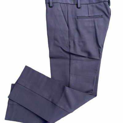 Navy Knit Stretch Pants