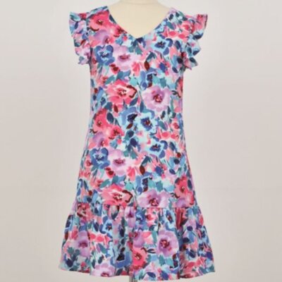 Purple Floral Dress