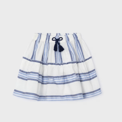 Navy Ink striped skirt
