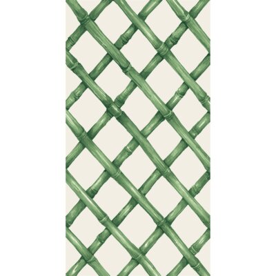 Guest Towels - Green Lattice