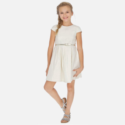 Champan Linen Belt Dress