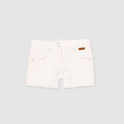 White Twill Shorts