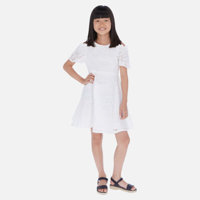 White eyelit Dress