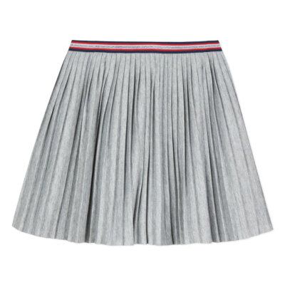 Grey Pleated Skirt