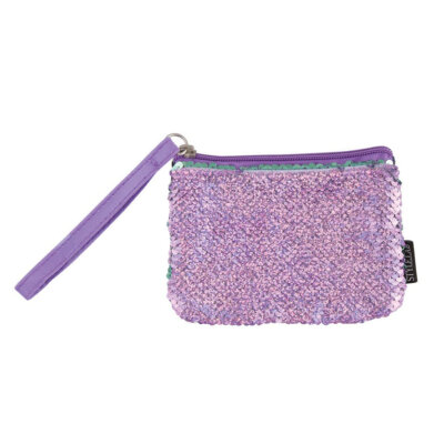 Sequin Wristlet Purple/Seafoam