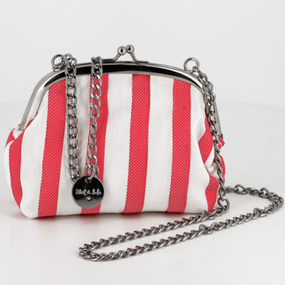 Red Strip Coin Bag