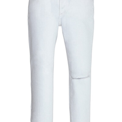 White Skinny Distress Denim