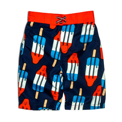 Red, White & Blue Popsicle Swim Trunk