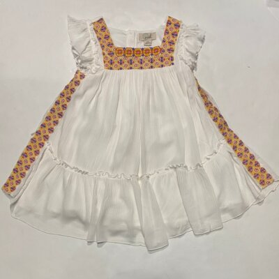 White Embroidered Dress