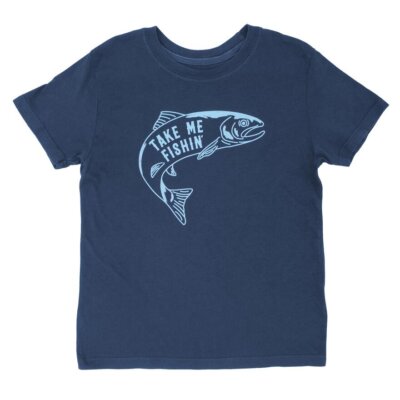 Navy Take Me Fishing Tee