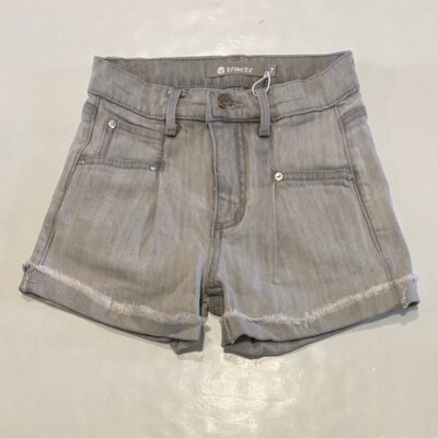 Grey High Rise Pleated