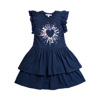 Heart Graphic Print Dress