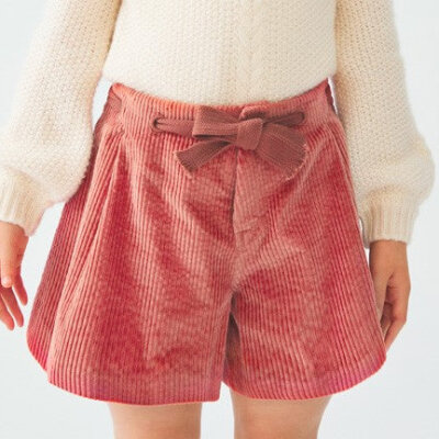 Brick Red Corduroy Shorts