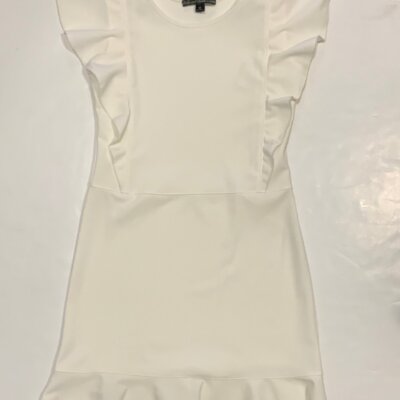 Ivory Ruffle w/Flounce Skirt Dress