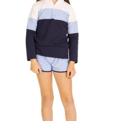 Colorblock Quarter Zip