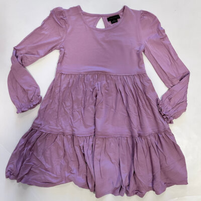 Lavender L/S Tiered Dress