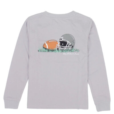 Ice Grey Football Long Sleeve Tee