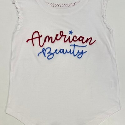 American Beauty 3D Tuft Emb Tank