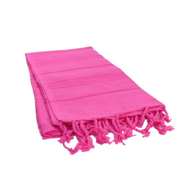 Premium Turkish Striped Towel in Fuchsia