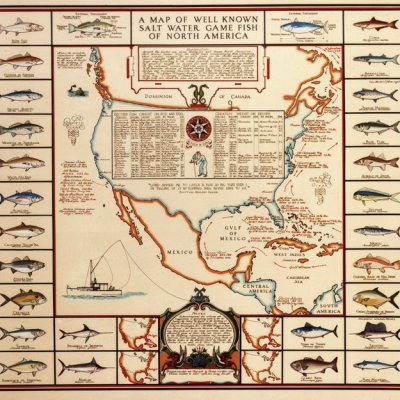 Bishop Saltwater Gamefish Map