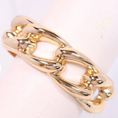 Link Cuff Bracelet-Gold