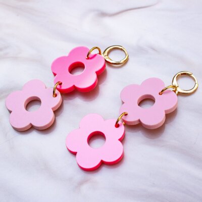 Dragon Fruit Summer Flower Earrings