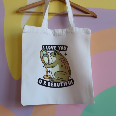 I Love You-Frog Tote Bag