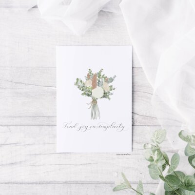 Find Joy in Simplicity Note Card Staged Find Joy in Simplicity Note Card Staged
