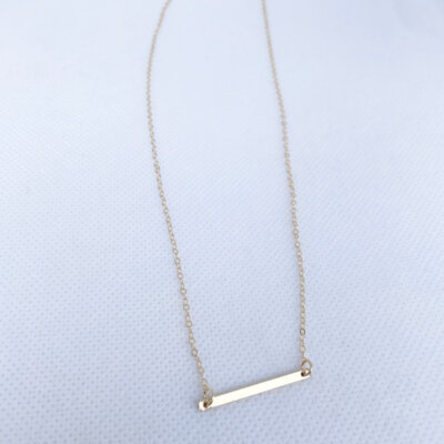 Bristol 14k Gold Filled Bar Necklace