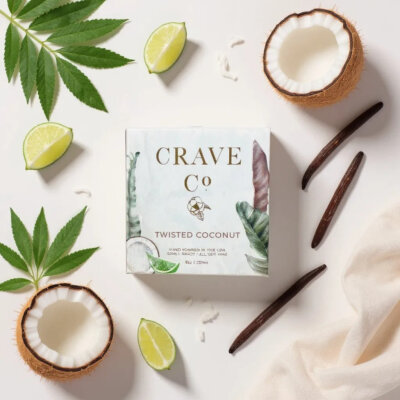 Twisted Coconut Boxed Candle
