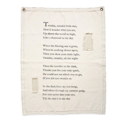 Small Wall Art Tarp - Twinkle Twinkle
