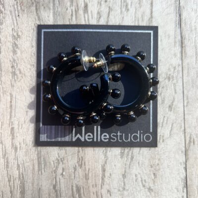 Pearl Deco Hoops